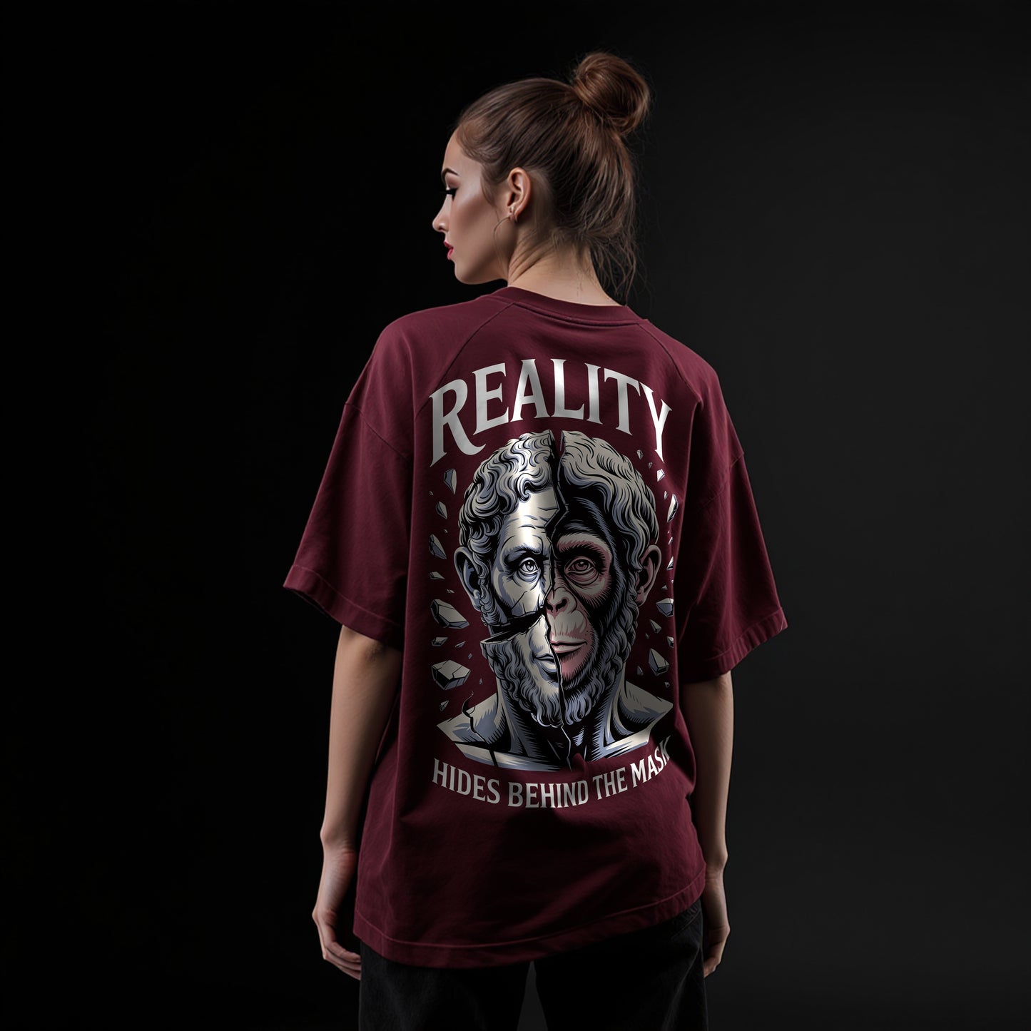 Reality Mask Unisex Oversized Classic T-Shirt