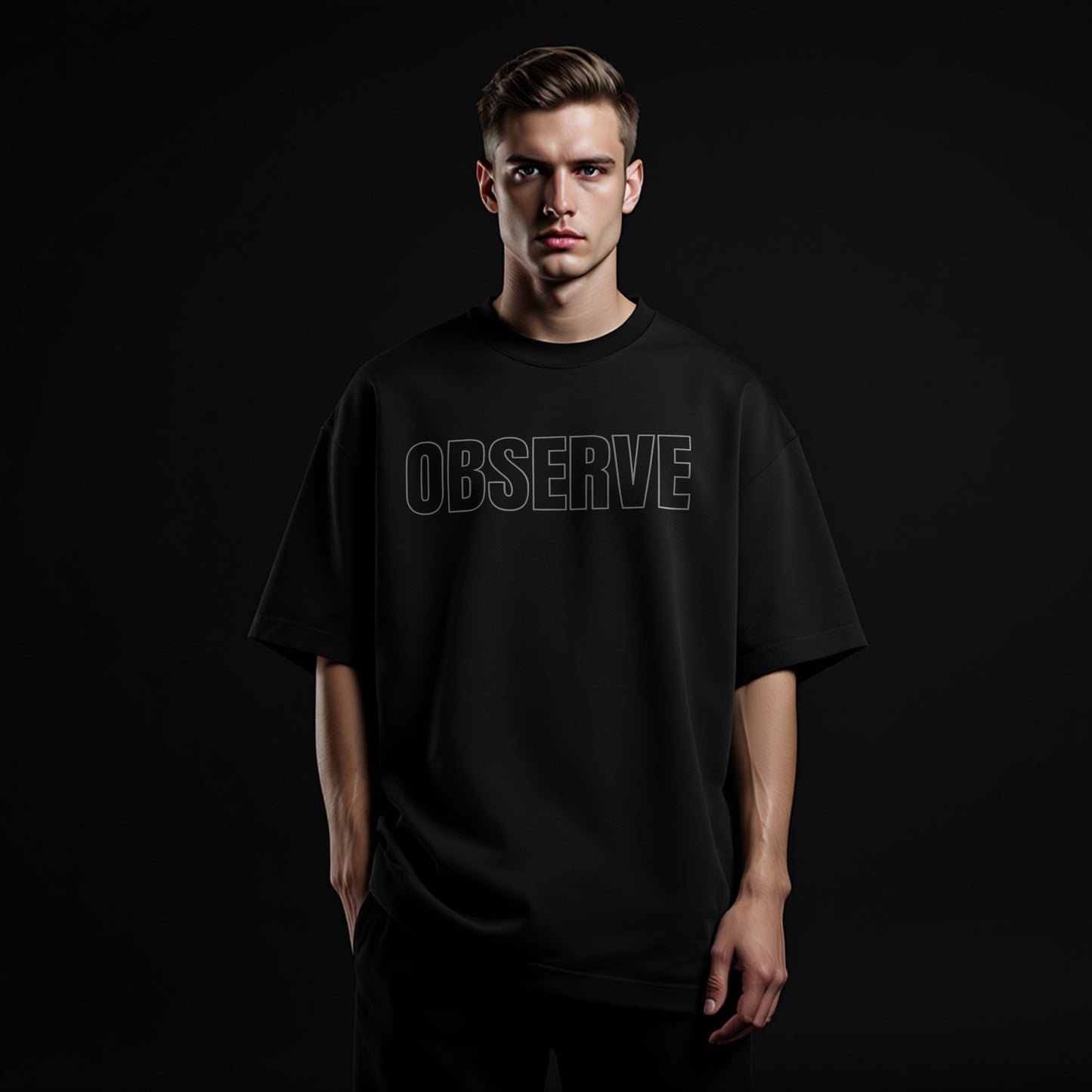 Observe & Perceive Unisex Oversized Classic T-Shirt