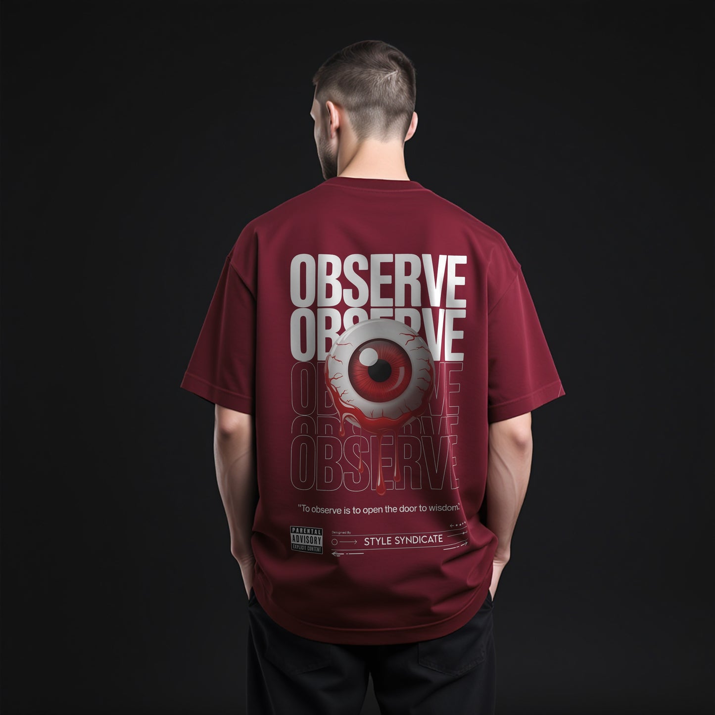 Observe & Perceive Unisex Oversized Classic T-Shirt