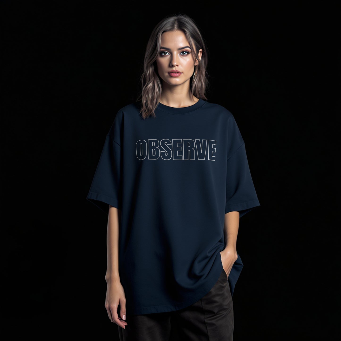 Observe & Perceive Unisex Oversized Classic T-Shirt