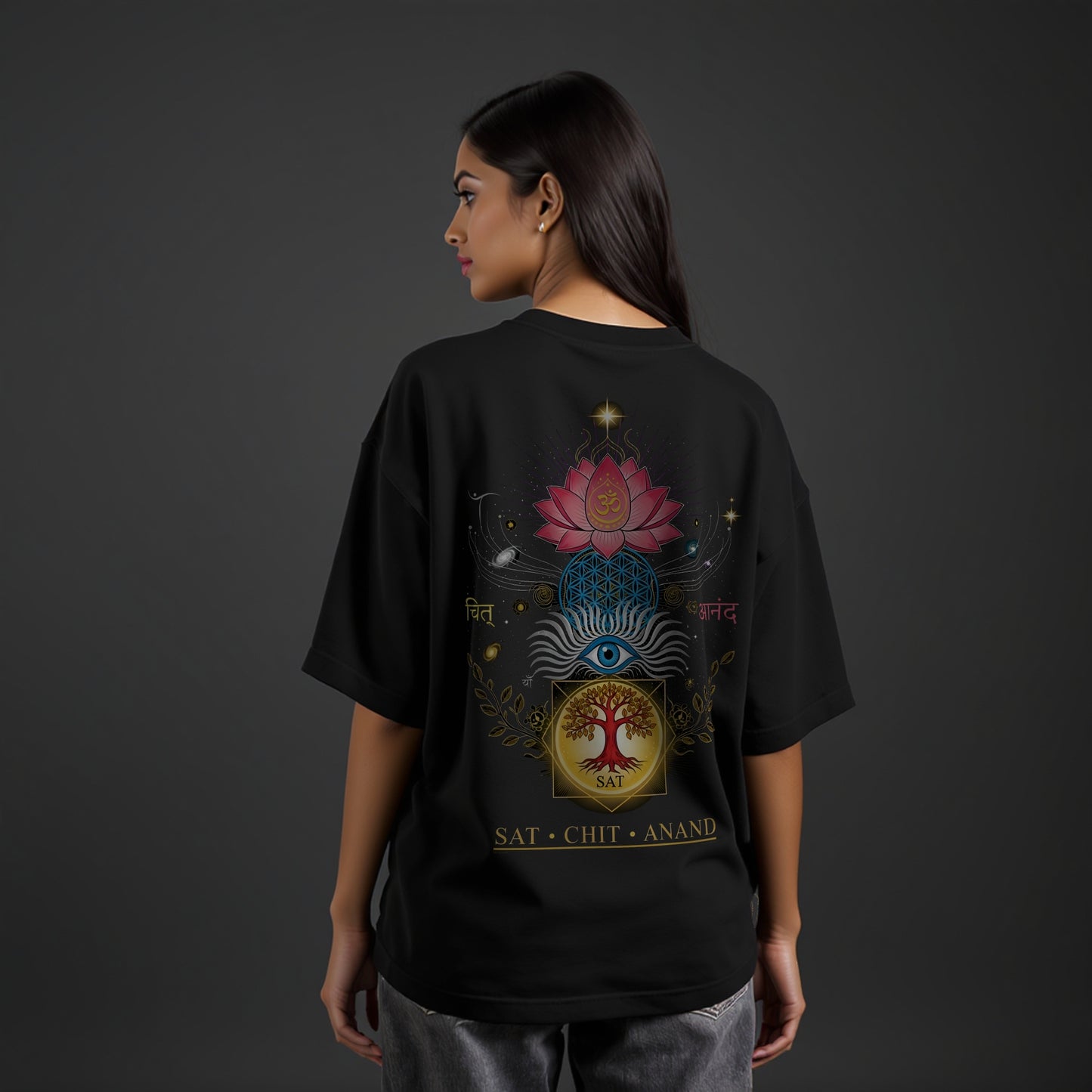 Sat • Chit • Anand Unisex Oversized Classic T-Shirt