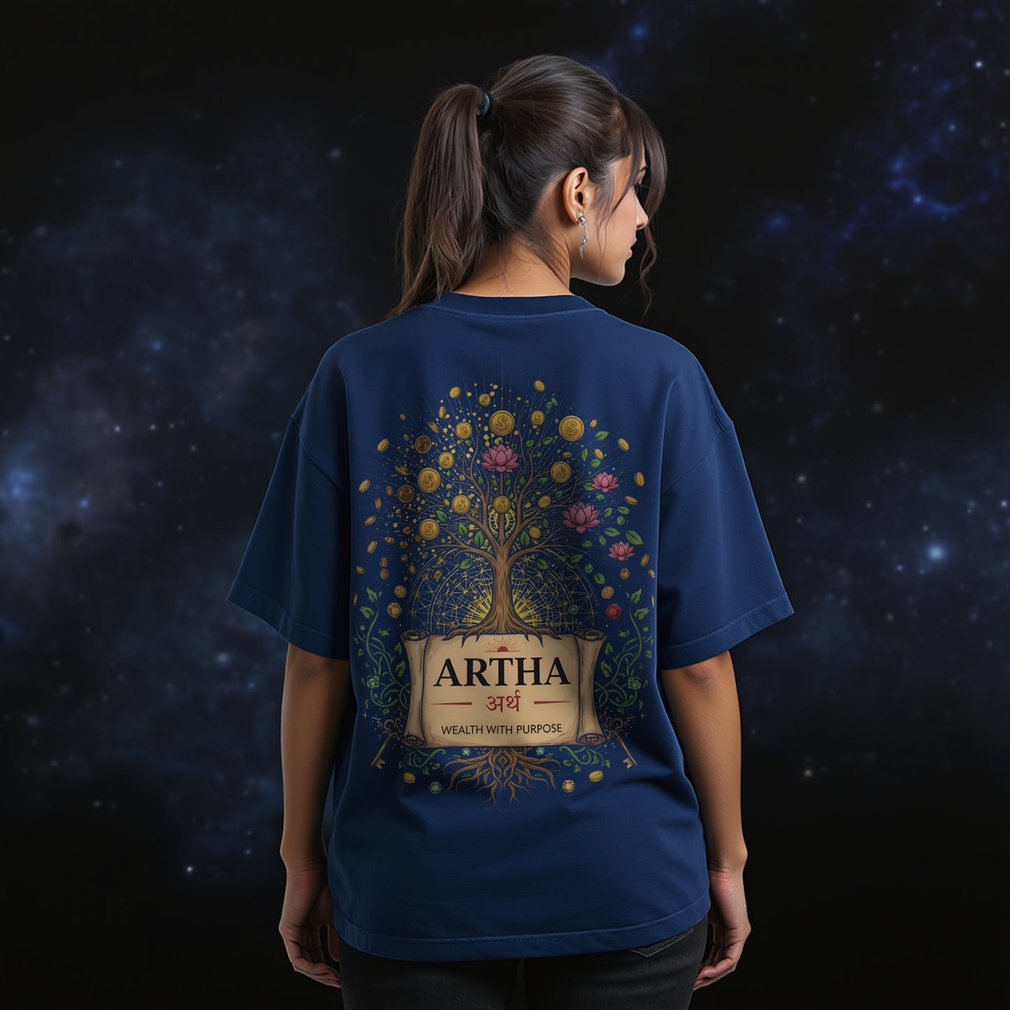 Artha Unisex Oversized Classic T-Shirt
