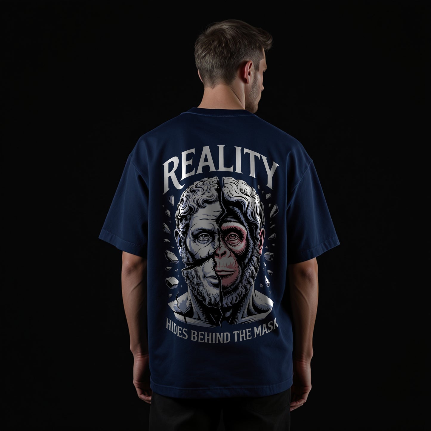 Reality Mask Unisex Oversized Classic T-Shirt
