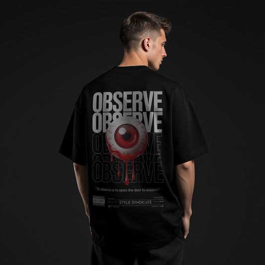 Observe & Perceive Unisex Oversized Classic T-Shirt